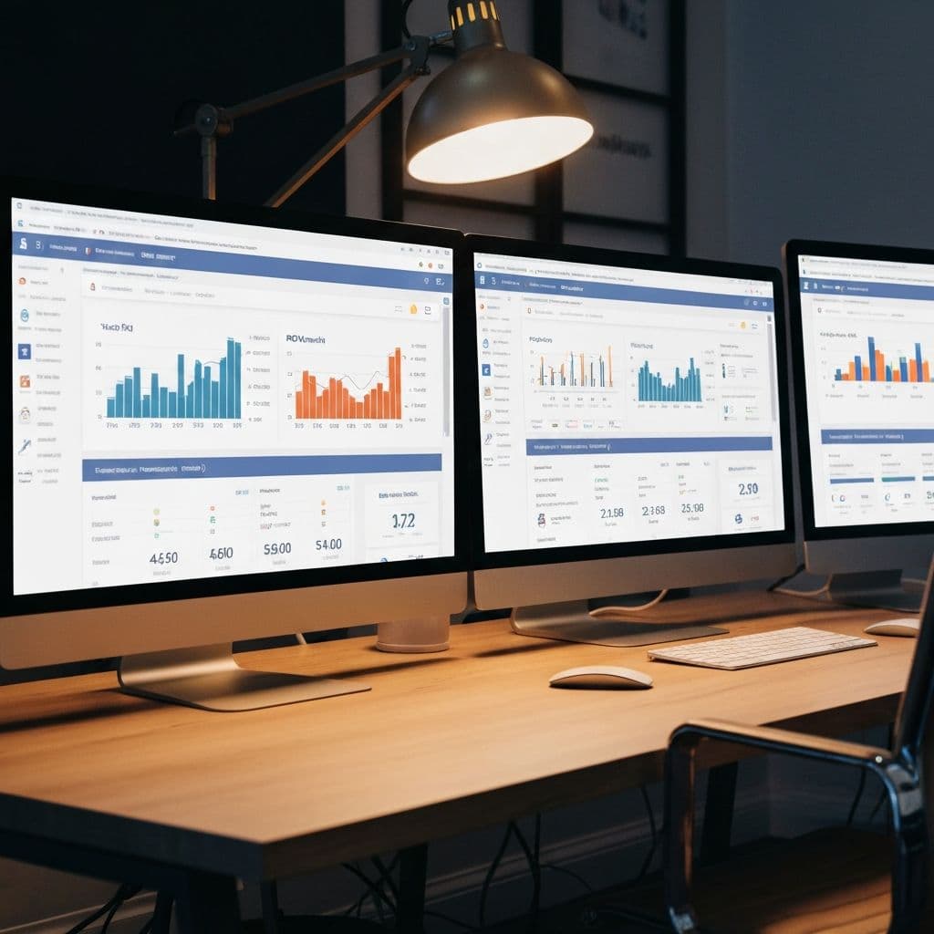 Facebook Ads manager dashboard showing successful campaign performance
